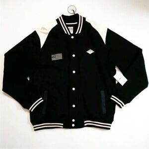 Parish Nation black white logo bomber jacket
